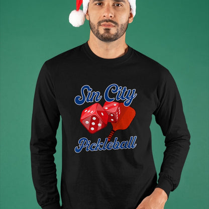 Funny Pickleball Shirt, Pickleball Lover Unisex T-Shirt/Hoodie/Sweatshirt HLT00 - Sin City. Las Vegas Pickleball. Funny Pickleball T-Shirt