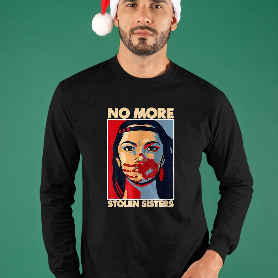 Native American T-Shirts, Vintage Native American Unisex T-Shirt/Hoodie/Sweatshirt HLT00 - No More Stolen Sisters Native Americans Honor Awareness