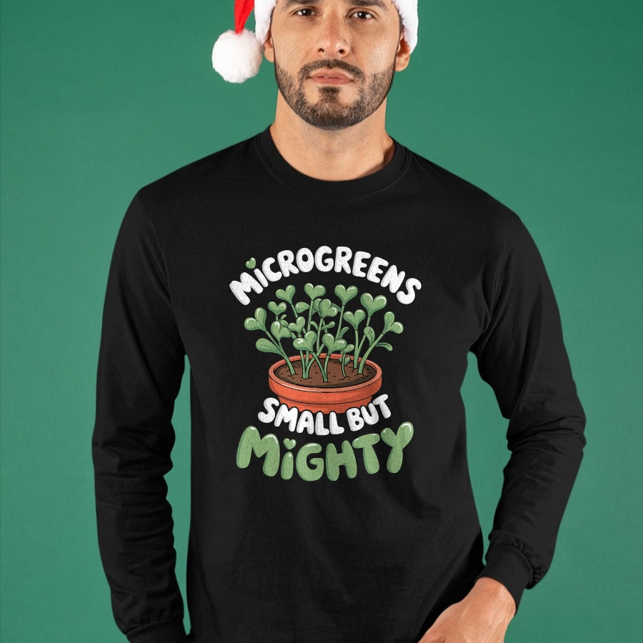 Best Farmer Life Shirt, Funny Farmer UnisexT-Shirt/Hoodie/Sweatshirt HLT00 - Small Mighty Farmer Sprouts Plant Gardening Microgreens T-Shirt