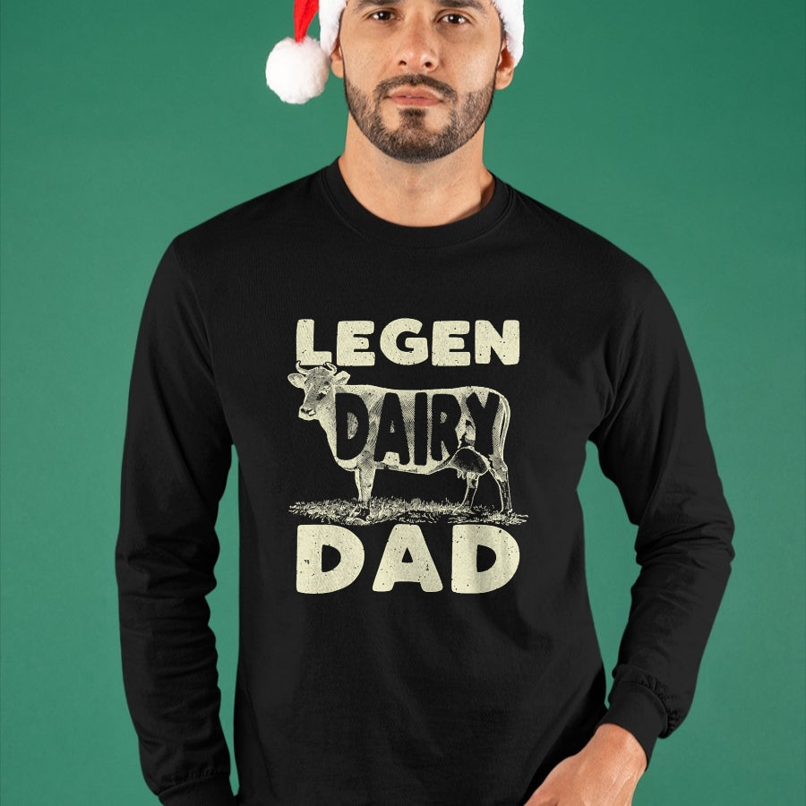 Best Farmer Life Shirt, Funny Farmer UnisexT-Shirt/Hoodie/Sweatshirt HLT00 - Legen Dairy Dad Cow Farmer Father's Day T-Shirt for Men T-Shirt