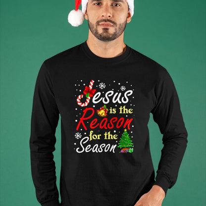 Christian Tee, Christian Faith Unisex T-Shirt/Hoodie/Sweatshirt HLT00 - Christian Jesus The Reason Christmas Stocking Stuffer Gifts T-Shirt