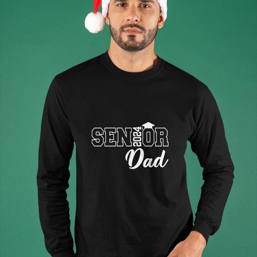 Gift for Dad Shirt, Funny Dad Unisex T-Shirt/Hoodie/Sweatshirt HLT00 – Proud Senior Dad 2024 Senior 2024 Dad Class Of 2024 Father T-Shirt
