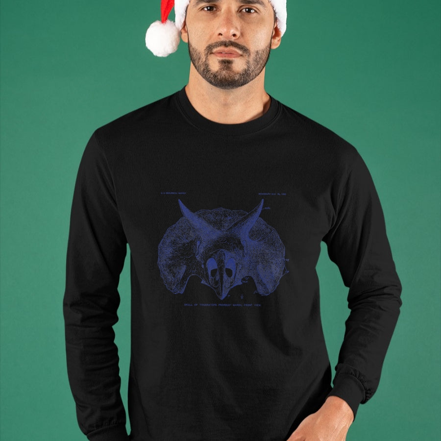 Best Dinosaur Lover Shirt, Funny Dinosaur UnisexT-Shirt/Hoodie/Sweatshirt HLT00 - Triceratops Skull - Vintage Dinosaur Paleontology Gift T-Shirt
