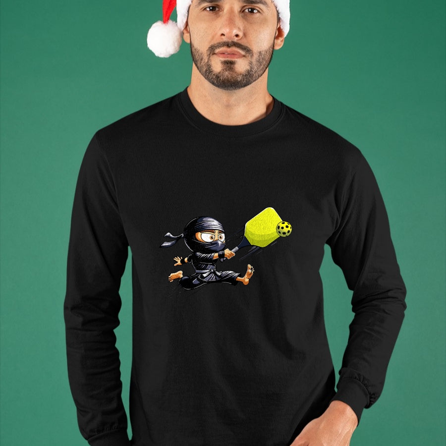 Funny Pickleball Shirt, Pickleball Lover Unisex T-Shirt/Hoodie/Sweatshirt HLT00 - Pickleball Player Ninja T-Shirt