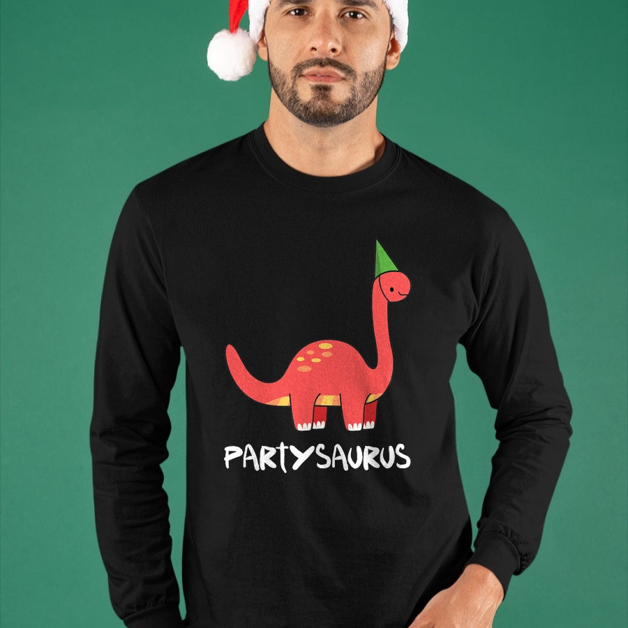 Best Dinosaur Lover Shirt, Funny Dinosaur UnisexT-Shirt/Hoodie/Sweatshirt HLT00 - Partysaurus dinosaur with party hat will party celebrations T-Shirt