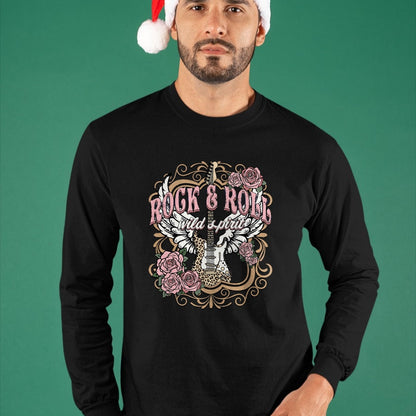 Guitar Lover Shirt, Funny Guitar UnisexT-Shirt/Hoodie/Sweatshirt HLT00 - Vintage Rock n Roll Wild Spirit Lets Rock Guitar Floral T-Shirt