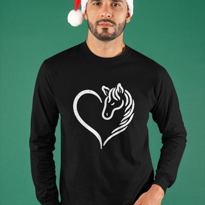 Best Horse Lover Shirt , Funny Horse UnisexT-Shirt/Hoodie/Sweatshirt HLT00 - Heart Horse Cute Love Equestrian Women Girls Kids Teens T-Shirt
