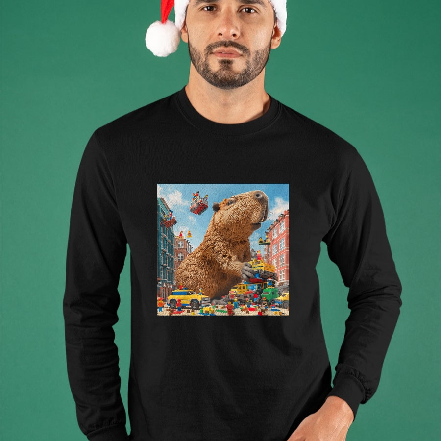 Cute Capybara Shirt, Funny Capybara Unisex T-Shirt/Hoodie/Sweatshirt HLT00 - Funny Graphic Capybara T-Shirt