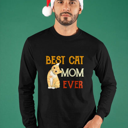 Cat Love Shirt, Funny Cat Lover Gift UnisexT-Shirt/Hoodie/Sweatshirt HLT00 - Vintage cat Best cat mom Ever Meow with My cat Funny Kitty T-Shirt