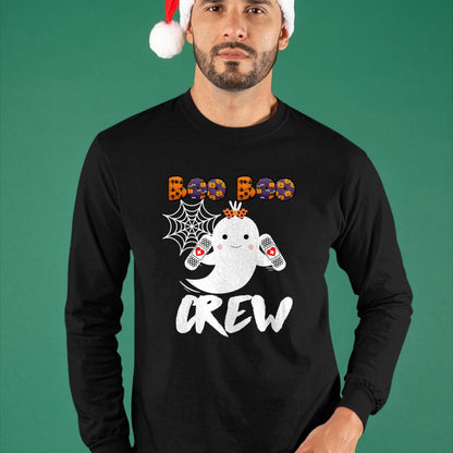 Funny Nurse Shirt, Nurse Unisex T-Shirt/Hoodie/Sweatshirt HLT00 - Boo Boo Crew Nurse Shirt Funny Halloween Costume Fun Gift T-Shirt (1)