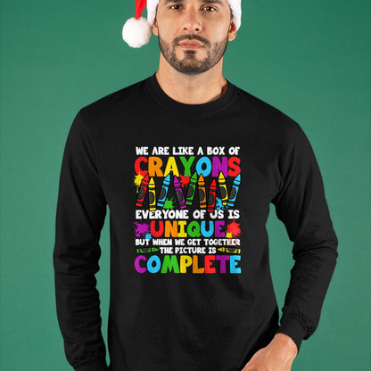 Best Student Shirt, Funny Back To School UnisexT-Shirt/Hoodie/Sweatshirt HLT00 - Funny Teacher We are Like A Box of Crayons Back to School T-Shirt (2)