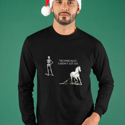 Best Horse Lover Shirt , Funny Horse UnisexT-Shirt/Hoodie/Sweatshirt HLT00 - Horse Riding Saying Equestrian Skeleton Dark Humor Vintage T-Shirt