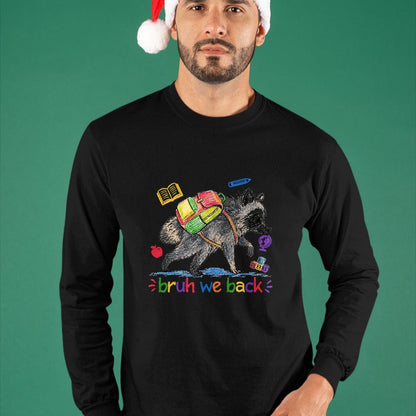 Best Student Shirt, Funny Back To School UnisexT-Shirt/Hoodie/Sweatshirt HLT00 - Bruh We Back Funny Jimothy Raccoon Back to School T-Shirt