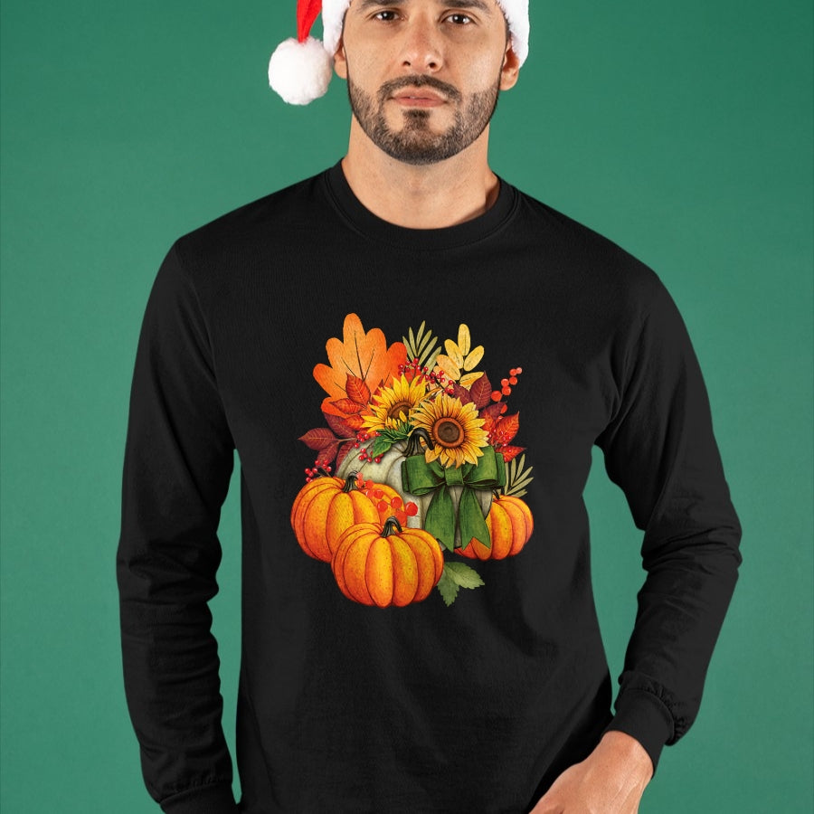 Best Thanksgiving Family Shirt , Funny Thanksgiving UnisexT-Shirt/Hoodie/Sweatshirt HLT00 - Thanksgiving Pumpkin Sunflower Fall Autumn Holiday T-Shirt