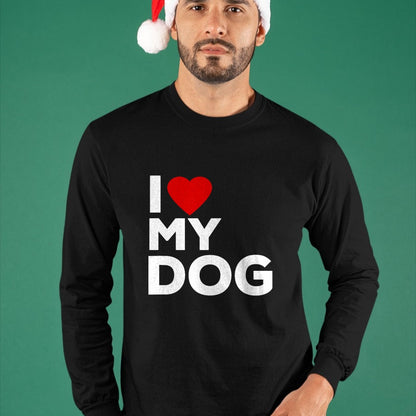 Dog Love Shirt, Dog Lover Gift T-Shirt/Hoodie/Sweatshirt HLT00 - I Love My Dog Tshirt for Dog Lovers with Heart T-Shirt