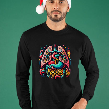 Best Doctor Shirt, Funny Doctor UnisexT-Shirt/Hoodie/Sweatshirt HLT00 - Colorful Human Body Anatomy Illustrated Internal Organs Art T-Shirt