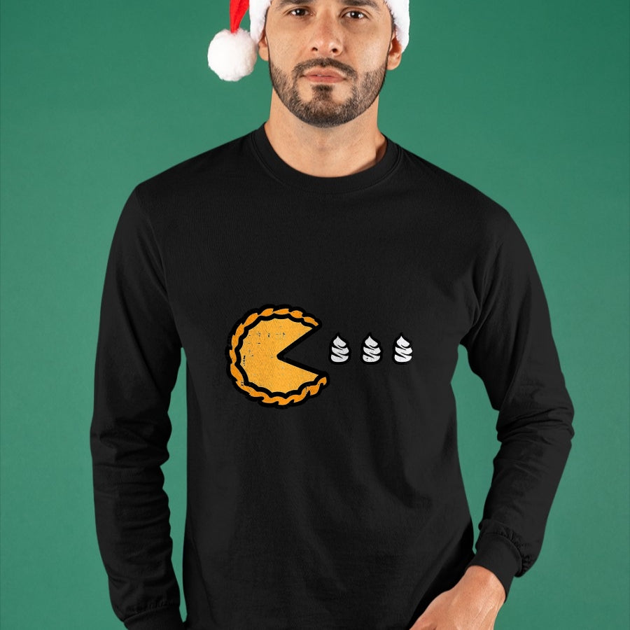 Best Thanksgiving Family Shirt , Funny Thanksgiving UnisexT-Shirt/Hoodie/Sweatshirt HLT00 - Thanksgiving Pumpkin Pie Eating Cream Fall Kids Men Women T-Shirt, Men, Brown, XX-Large