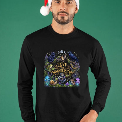 Cat Love Shirt, Funny Cat Lover Gift UnisexT-Shirt/Hoodie/Sweatshirt HLT00 - Love The Misunderstood Bat Raven Cat Snake Spider Frog Moth T-Shirt (1)