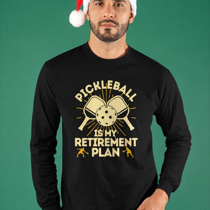 Funny Pickleball Shirt, Pickleball Lover Unisex T-Shirt/Hoodie/Sweatshirt HLT00 - Funny Pickleball My Retirement Plan Vintage Player T-Shirt