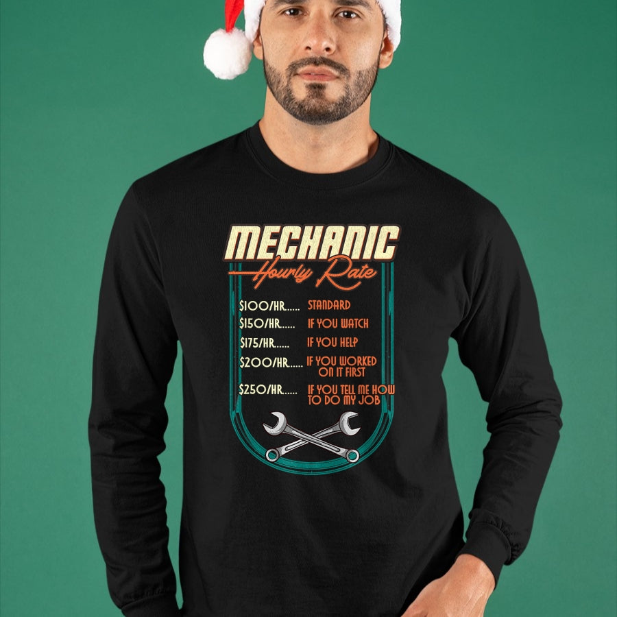 Best Mechanic Life Shirt, Funny Mechanic UnisexT-Shirt/Hoodie/Sweatshirt HLT00 - Mechanic Hourly Rate Car Auto Repairman Labor Rates T-Shirt (2)