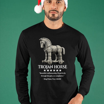 Best Horse Lover Shirt , Funny Horse UnisexT-Shirt/Hoodie/Sweatshirt HLT00 - Trojan Horse King Priam 1184 BC Ancient Greek History Meme T-Shirt