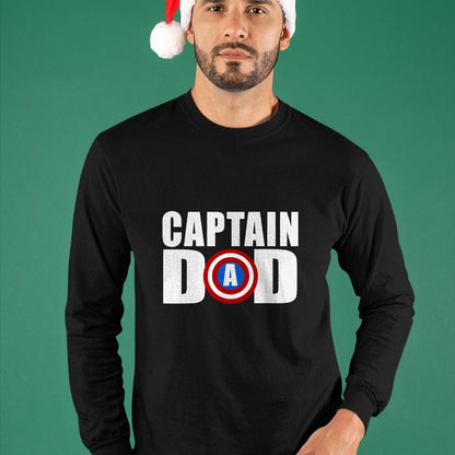 Gift for Dad Shirt, Funny Dad Unisex T-Shirt/Hoodie/Sweatshirt HLT00 – Funny Super Captain Dad Superhero Fathers Day T-Shirt