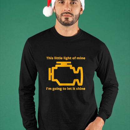 Best Mechanic Life Shirt, Funny Mechanic UnisexT-Shirt/Hoodie/Sweatshirt HLT00 - This Little Light of Mine - Check Engine Light T-Shirt T-Shirt