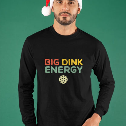 Funny Pickleball Shirt, Pickleball Lover Unisex T-Shirt/Hoodie/Sweatshirt HLT00 - Big Dink Energy Pickleball Funny Pickle Ball Lover Men Retro T-Shirt