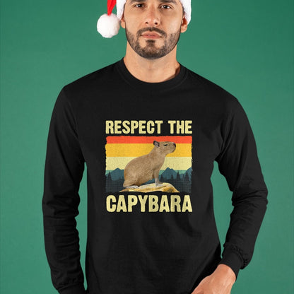 Cute Capybara Shirt, Funny Capybara UnisexT-Shirt/Hoodie/Sweatshirt HLT00 - Capybara Art for Men Women Kids Rodent Animal Lover Capybara T-Shirt