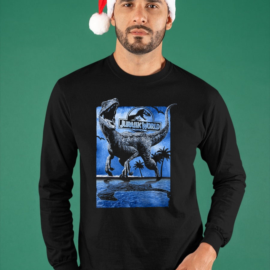 Best Dinosaur Lover Shirt, Funny Dinosaur UnisexT-Shirt/Hoodie/Sweatshirt HLT00 - Jurassic World Raptor Moon Light Logo Graphic T-Shirt T-Shirt