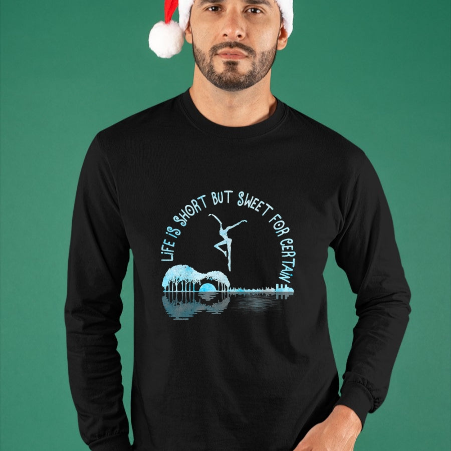 Guitar Lover Shirt, Funny Guitar UnisexT-Shirt/Hoodie/Sweatshirt HLT00 - Music Lover Life is Short But Sweet for Certain Guitar T-Shirt