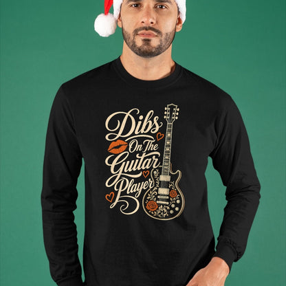 Guitar Lover Shirt, Funny Guitar UnisexT-Shirt/Hoodie/Sweatshirt HLT00 - Guitar Dibs On The Guitar Player Vintage Guitarist Gift T-Shirt