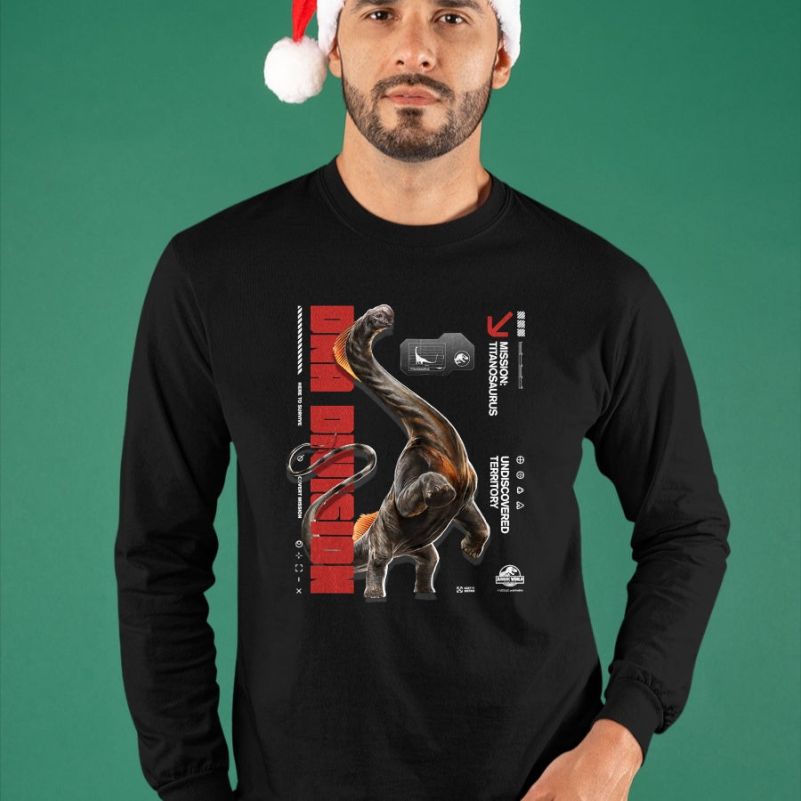 Best Dinosaur Lover Shirt, Funny Dinosaur UnisexT-Shirt/Hoodie/Sweatshirt HLT00 - Jurassic World Rebirth Titanosaurus DNA Division T-Shirt