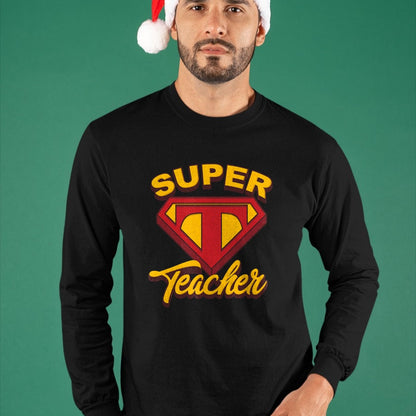 Best Teacher Shirt, Funny Teacher UnisexT-Shirt/Hoodie/Sweatshirt HLT00 - Superteacher Superhero Funny Teacher T-Shirt