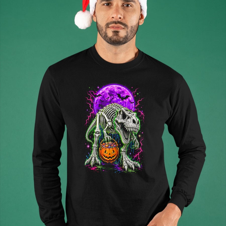Best Dinosaur Lover Shirt, Funny Dinosaur UnisexT-Shirt/Hoodie/Sweatshirt HLT00 - Halloween Dinosaur Skeleton T Rex Boys Scary T-Shirt