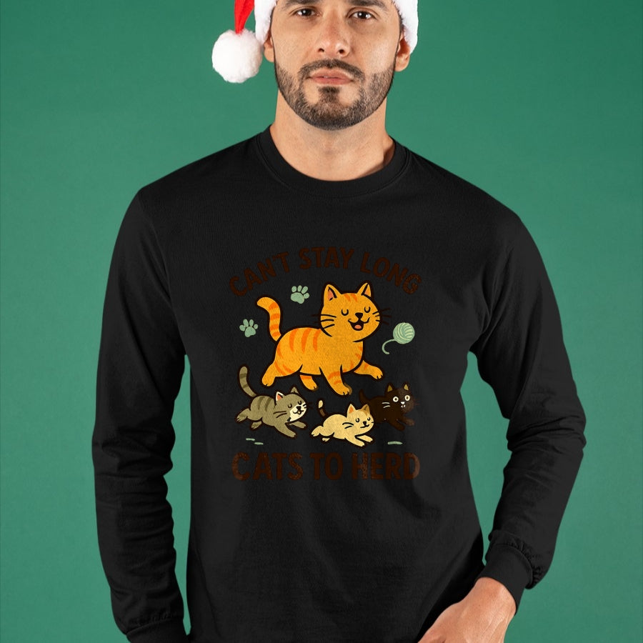 Cat Love Shirt, Funny Cat Lover Gift UnisexT-Shirt/Hoodie/Sweatshirt HLT00 - Funny Herding Cats Joke Cat Kitten T-Shirt