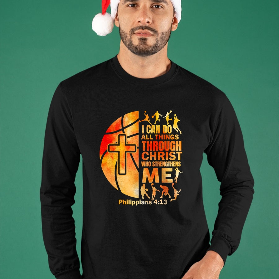 Christian Tee, Christian Faith Unisex T-Shirt/Hoodie/Sweatshirt HLT00 - Christian Basketball Men Youth Boys Religious Bible Verses T-Shirtt (Copy)