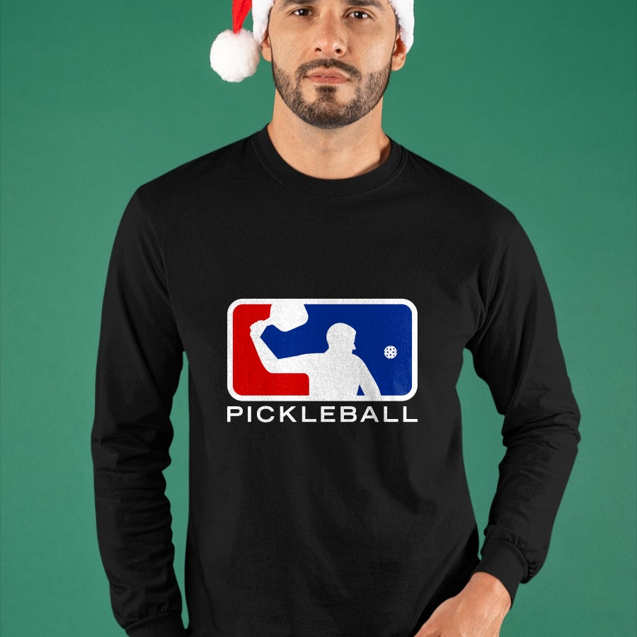Funny Pickleball Shirt, Pickleball Lover Unisex T-Shirt/Hoodie/Sweatshirt HLT00 - Pickleball Long Sleeve T-Shirt Major Leagues