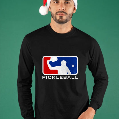 Funny Pickleball Shirt, Pickleball Lover Unisex T-Shirt/Hoodie/Sweatshirt HLT00 - Pickleball Long Sleeve T-Shirt Major Leagues