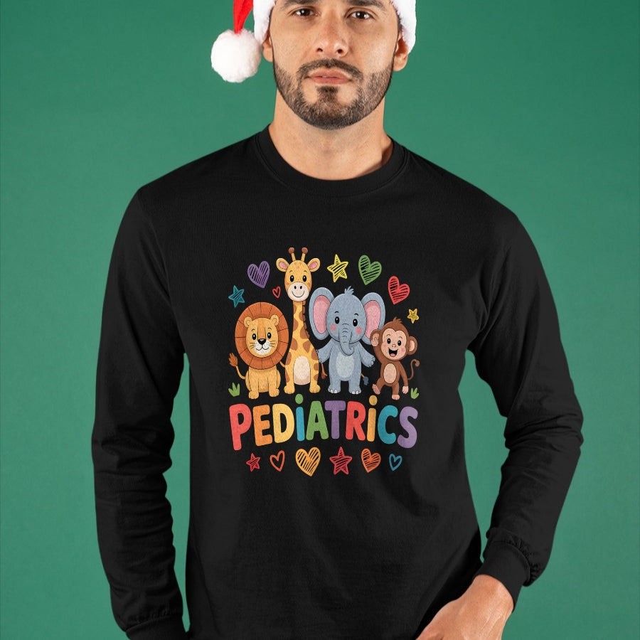Best Doctor Shirt, Funny Doctor UnisexT-Shirt/Hoodie/Sweatshirt HLT00 - Pediatrics Jungle Animals Pediatric Nurse Doctor T-Shirt