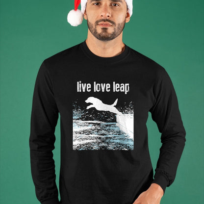 Dog Love Shirt, Dog Lover Gift T-Shirt/Hoodie/Sweatshirt HLT00 - Live Love Leap - Canine Agility - Dog Sports - Dock Diving T-Shirt