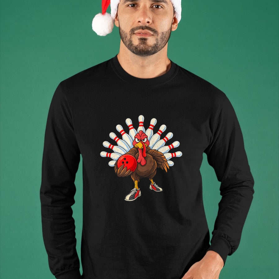 Best Thanksgiving Family Shirt , Funny Thanksgiving UnisexT-Shirt/Hoodie/Sweatshirt HLT00 - Funny Turkey Bowling Happy Thanksgiving Men Women Kids Boys T-Shirt
