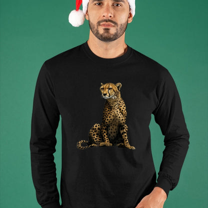 Cat Love Shirt, Funny Cat Lover Gift UnisexT-Shirt/Hoodie/Sweatshirt HLT00 - Cute Cheetah Lover Illustration Wild Cat Love T-Shirt