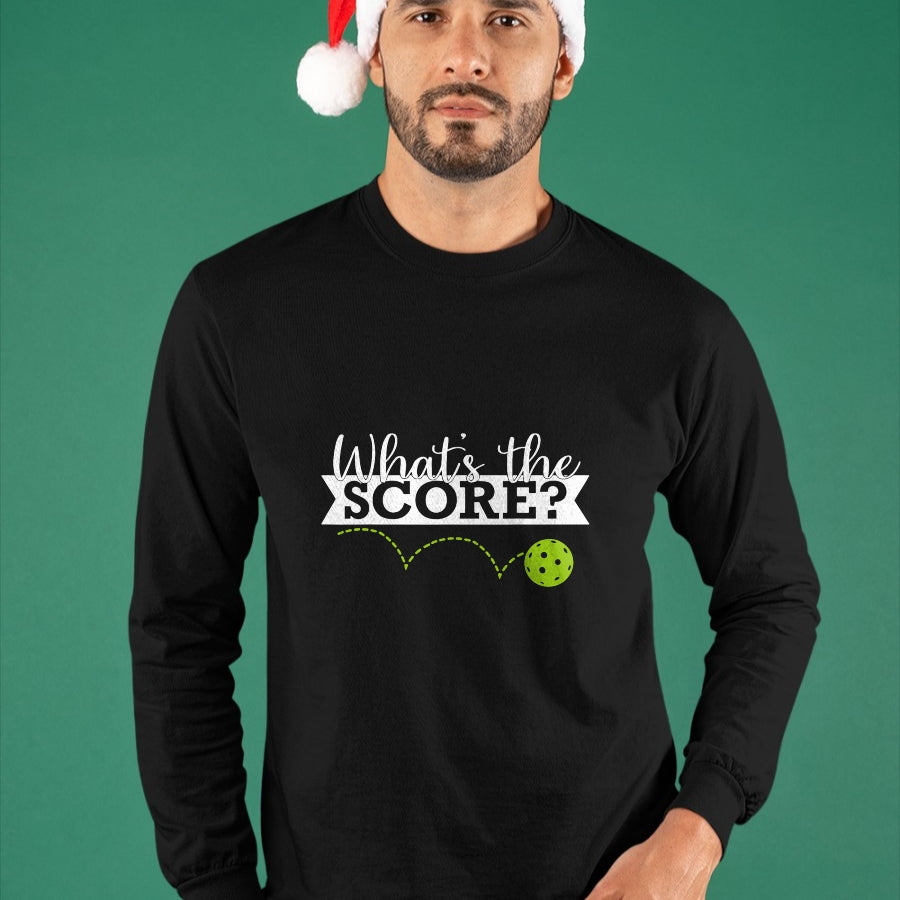 Funny Pickleball Shirt, Pickleball Lover Unisex T-Shirt/Hoodie/Sweatshirt HLT00 - What's The Score Funny Pickleball T-Shirt