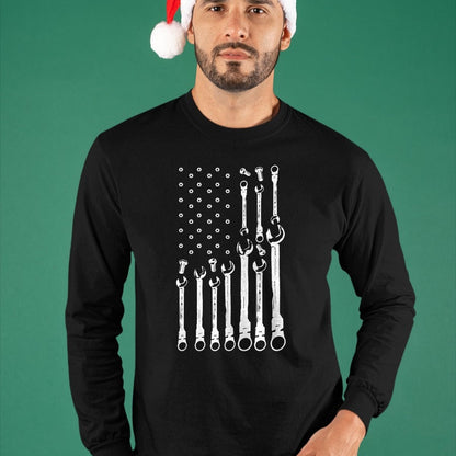 Best Mechanic Life Shirt, Funny Mechanic UnisexT-Shirt/Hoodie/Sweatshirt HLT00 - Mechanic Flag American Patriotic Flag Car Mechanic USA Flag T-Shirt