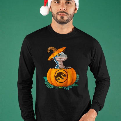 Best Dinosaur Lover Shirt, Funny Dinosaur UnisexT-Shirt/Hoodie/Sweatshirt HLT00 - Jurassic World Halloween Dinosaur Pumpkin Logo T-Shirt