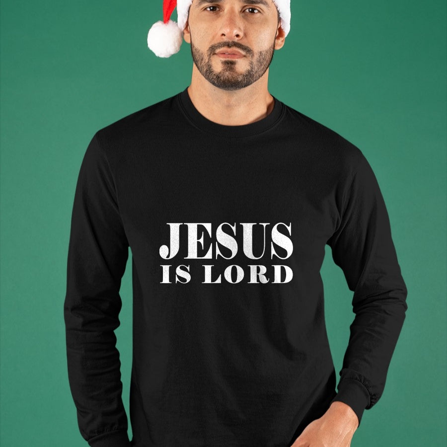 Christian Tee, Christian Faith Unisex T-Shirt/Hoodie/Sweatshirt HLT00 - Jesus Is Lord Christian God Christ T-Shirt Gift White Word T-Shirt