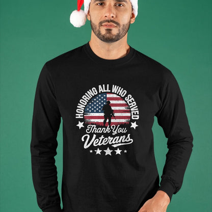 Proud Veteran Shirt, Funny Veteran UnisexT-Shirt/Hoodie/Sweatshirt HLT00 - Women_s Honoring All Who Served Thank You Veterans Day Memorial Day V-Neck T-Shirt