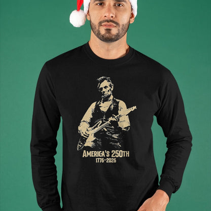 Guitar Lover Shirt, Funny Guitar UnisexT-Shirt/Hoodie/Sweatshirt HLT00 - Abraham Lincoln Playing Guitar 4th July 250th Anniversary T-Shirt, Men, Black, 3X-Large