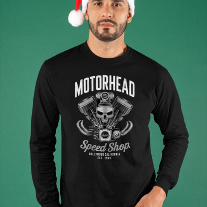 Best Mechanic Life Shirt, Funny Mechanic UnisexT-Shirt/Hoodie/Sweatshirt HLT00 - Skeleton Motor Head Speed Shop Hot Rod Mechanic Car Lover T-Shirt